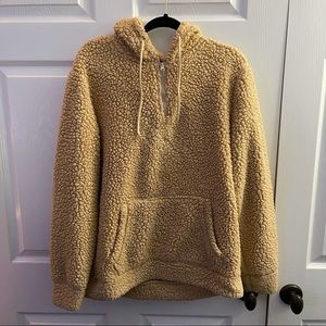 Brooklyn Cloth Size M Quarter Zip Sherpa Hoodie